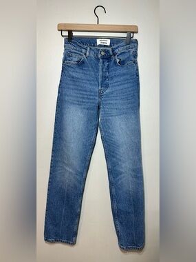 Reformation Women’s High Rise 90s Straight leg Classic Blue Jeans Size 25